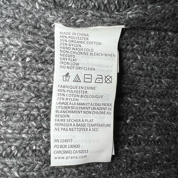 NWT prAna Delaney Duster Coal Sweater Women's Size M - Picture 8 of 9